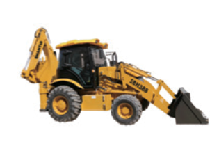 Representative SHANTUI backhoe loader image; exact SBH388 appearance unconfirmed